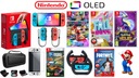 Nintendo SWITCH Oled 64GB Neon + herná sada + sklo + puzdro + 2 volanty