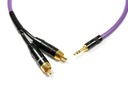 Kábel zástrčky 3,5mm/2xRCA Melodika MDMJ2R05 0,5m