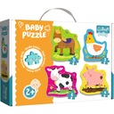 PUZZLE BABY KLASICKÉ ZVIERATÁ V KRAJINE TREFL 36070