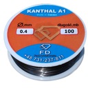 Kanthal odporový drôt A1 0,4mm 100 metrov