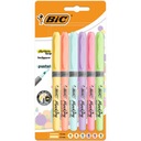 GRIP PASTELOVÉ BIC ZVÝRAZŇOVAČE 6 FARIEB