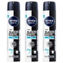 NIVEA MEN Black & White pánsky antiperspirant v spreji - deodorant 200mlx3