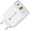 SIEŤOVÁ NABÍJAČKA RÝCHLO NABÍJANIE 3.0 USB + PD 20 W pre telefón typu C USB-C