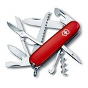 Victorinox Huntsman vreckový nôž, 15 f, 91 mm, červený