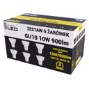 6x GU10 LED ŽIAROVKA 10W Teplá biela - 3000K