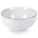 PORCELÁNOVÁ misa z bieleho zlata na šaláty, snacky, ramen, polievky, jedlá, 1,5 l