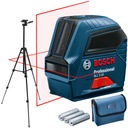 BOSCH GLL 2-10 KRÍŽOVÝ LASER 0,3 mm + STOJAN 135 cm