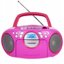 RÁDIO REKORDÉR RÁDIO PREHRÁVAČ RÁDIO CD KAZETA BLAUPUNKT BB16PK RUŽOVÁ