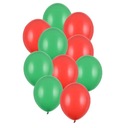 Balóny 30 cm - vianočné - 10 kusov