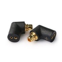 OEAudio uhlový adaptér z 2pin (F) na MMCX (M)