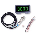 Digitálny tachometer na meranie otáčok a rýchlosti + zelená LED CF5135C-Z