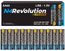 80x AA 1,5V ALKALICKÉ BATÉRIE LR6 R6 PRST