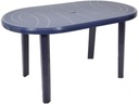 OVÁLNY SILNÝ! VEĽKÝ ZÁHRADNÝ STÔL 135x80 NAVY