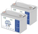 2X batérie LIFEPO4 LITHIUM 12,8V 100Ah UPS PECE ALARM