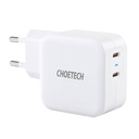 Nástenná nabíjačka Choetech PD6009 2x USB-C 20W