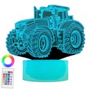 3D LED NOČNÁ LAMPA Traktor Traktor Farma 16 farieb + Diaľkové ovládanie