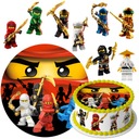 SADA TORTOVÝCH TORT LEGO NINJAGO + POSTAVIČKY 8 ks