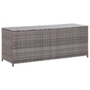 ŠEDÝ ZÁHRADNÝ BOX 120X50X60CM RATTAN PE