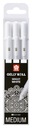 SAKURA GELLY ROLL BRIGHT WHITE SET 3x08 0,4MM