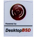 Samolepka Powered by DesktopBSD 19 x 24 mm