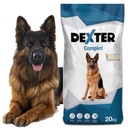 Suché krmivo Dexter, mix príchutí, pre aktívnych psov, 20 kg, zlatý ovčiak