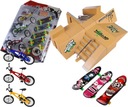 SET SKATEPARK RAMP FINGERBOARD+Fingerbike PACK