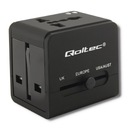 Sieťový cestovný adaptér Qoltec 10,5W 5V 2xUSB