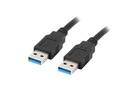 LANBERG USB-A 3,0 M/M KÁBEL 1M ČIERNY CA-USBA-30CU