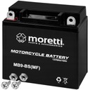 MORETTI MB9-BS GELOVÁ BATÉRIA 12V 9Ah MOTOCYKLOVÝ SKÚTER MOTOR QUAD