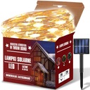 SOLÁRNE VIANOČNÉ LAMPY PRE VIANOCE VIANOCE 200 LED 22M