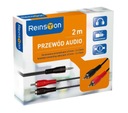 Analógový audio kábel Reinston 2m Jack - 2x Cinch