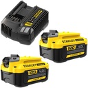 STANLEY 2x Batéria 4Ah 18V Li-Ion V20 nabíjačka