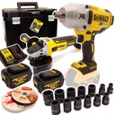 Uhlová brúska DEWALT Rázový kľúč DCF899M2 DCG405 18V 2x4Ah 1625Nm XR