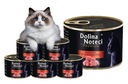 Premium notoci Valley Wet Food pre mačku bohatú na teľacie 6x185g