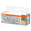 OSRAM sada 3x žiarovka GU10 4,3W 2700K 350lm