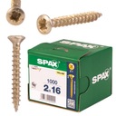 SPAX UNIVERZÁLNE SKRUTKY DO DREVA 2X16MM 1000KS