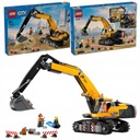 Stavebné vozidlo Lego City 60420 žltého bagra s otočnou kabínou 3 figúrky