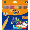 BIC Kids Eco Evolution Stripes Pencil pastelky Krabička 24 ks.