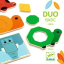 Djeco Puzzle Shapes Animals DUOBASIC science