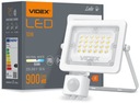 HALOGÉNOVÁ LAMPA LED FLOODLIGHT 10W s POHYBOVÝM SENZOROM vonkajší BIELY VIDEX