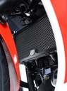 KRYT RADIATORA RG RACING HONDA CBR300R ČIERNA