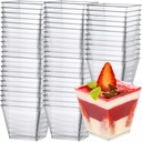 Hrnček DESSERT CUPS Snacks 120ML 50KS Štvorcová nádoba na dezert