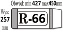 Nastaviteľný obal na knihu R66 (50 ks) IKS