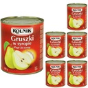 Rolnik Konzervované hrušky v sirupe 6 x 850 ml