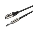 3M mikrofónový kábel, XLR samica, jack 6,3 mm mono