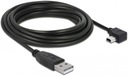 Kábel 5m USB - MINI-USB BM5P Delock uhlový DLH