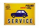 PCF ozdobný tanier FSM Fiat 126p SERVICE Maluch