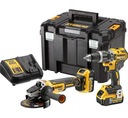 DCK2080P2T DEWALT sada 18V DCD796 + DCG405 2x5Ah