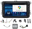 RÁDIO ANDROID GPS VW CADDY TIGUAN EOS 4/64GB CARPLAY WIFI MODEM SIM