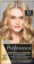 Permanentná farba na vlasy Loreal Preference 8.3 Cannes Light Golden Blonde